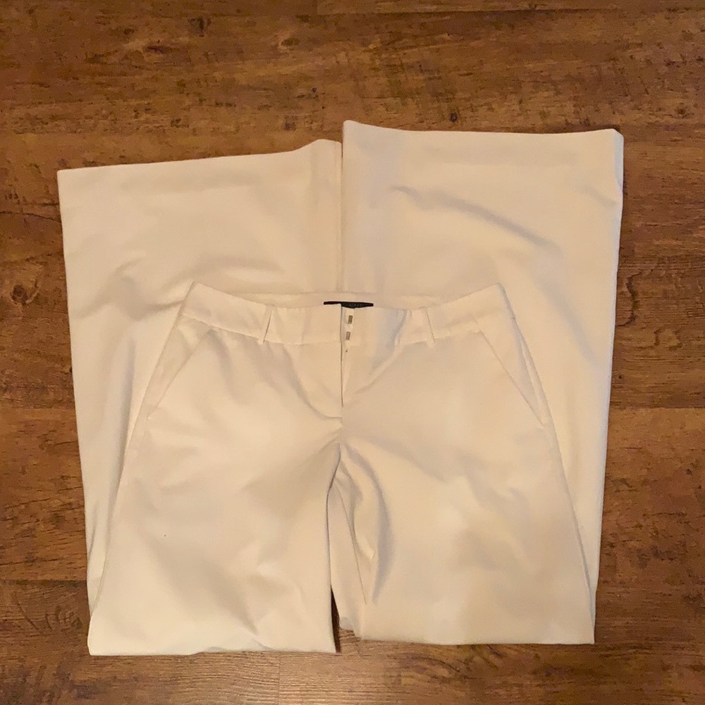 Wide leg white pants